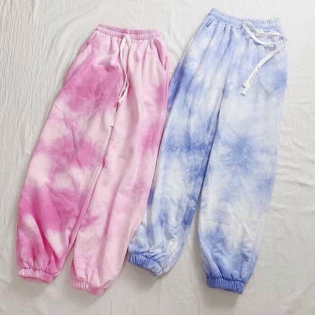 Quần Jogger Nỉ Nữ Loang Màu Hot Trend cá tính , trời trang đường phố [New Unisex]