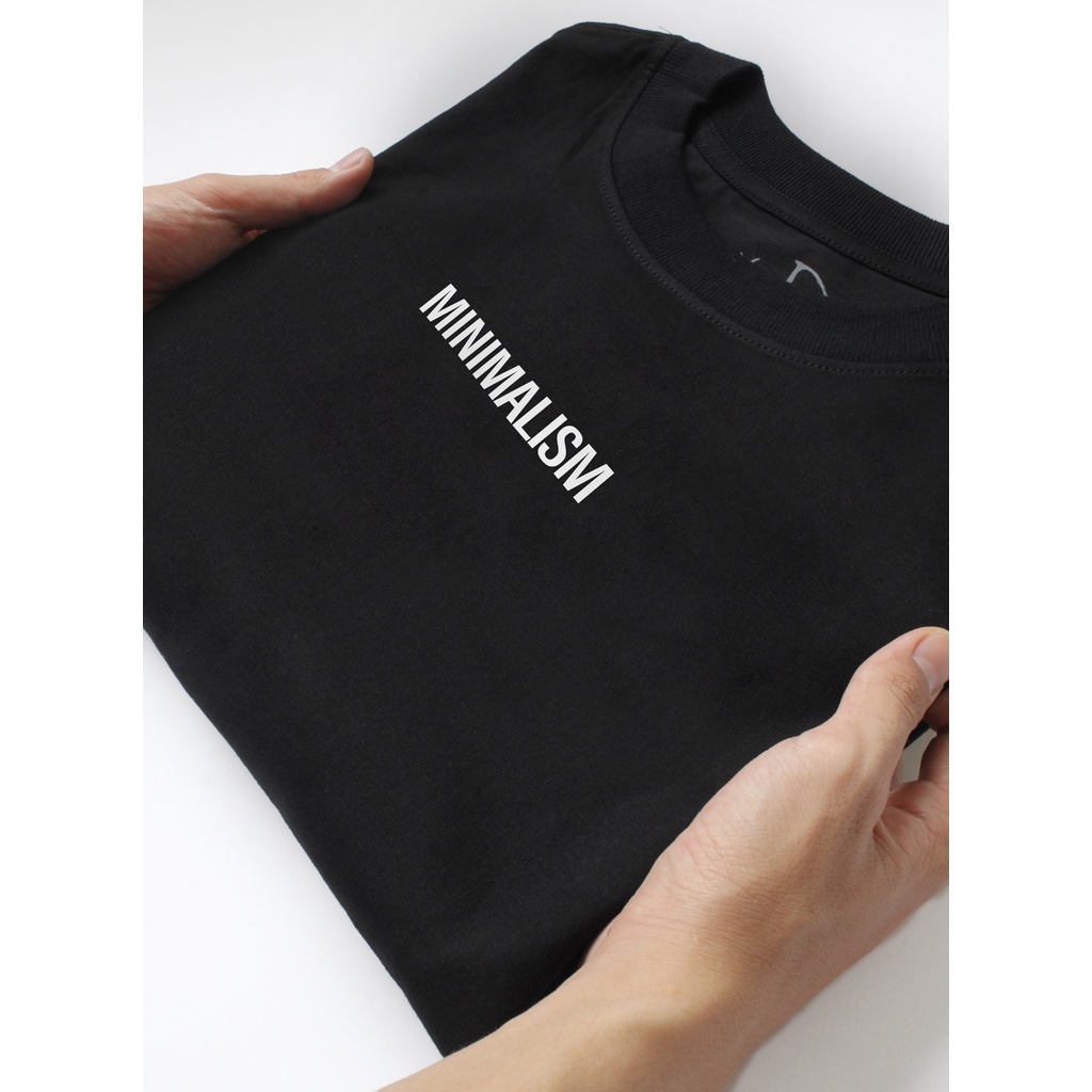 Áo thun tay lỡ MINIMALISM phông Unisex nam nữ Cotton oversize form rộng LUNACY TB030 | BigBuy360 - bigbuy360.vn