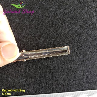 Kẹp tóc mỏ vịt trắng ( gói 20 cái)