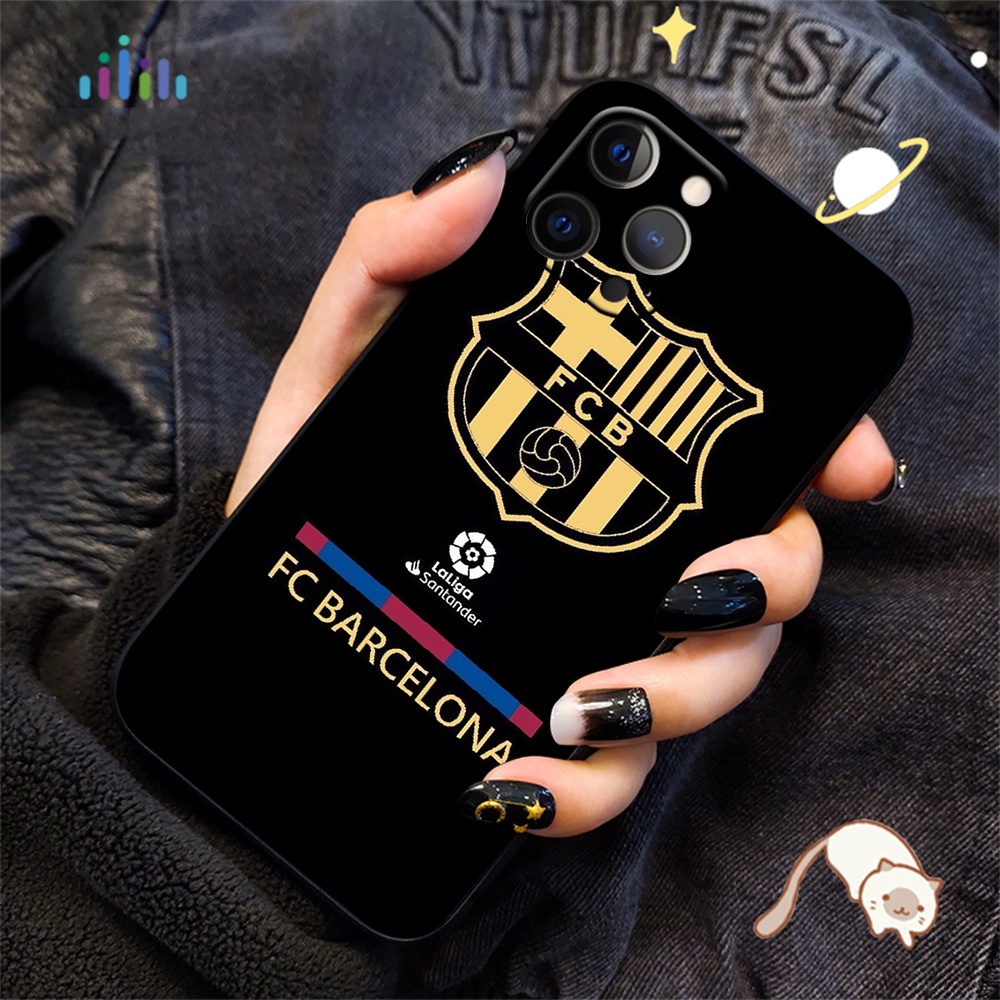 Ốp Điện Thoại Mềm Hình FC Barcelona LU42 Cho iPhone 12 Mini 11 Pro Max 12mini
