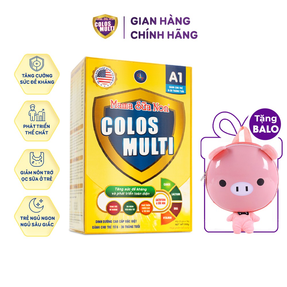 [ Tặng Balo cho bé ] Sữa bột Colos Multi 350 450g