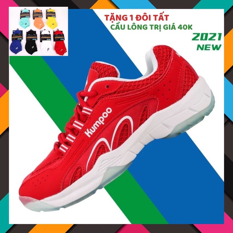 [Mẫu mới]Giày cầu lông Kumpoo E25 Đỏ chính hãng.bảo hành 2 tháng.đổi mới trong 15 ngày