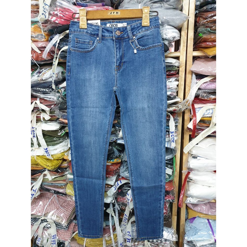 Quần jean skinny dài lưng cao ôm body tôn dáng - 110asos