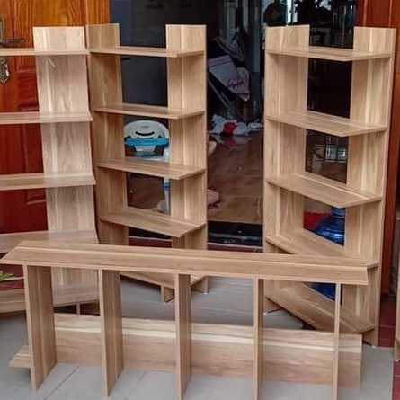 Kệ Góc Tường Gỗ Ép Công nghiệp Cao Cấp Bền Đẹp 5 Tầng kệ sách