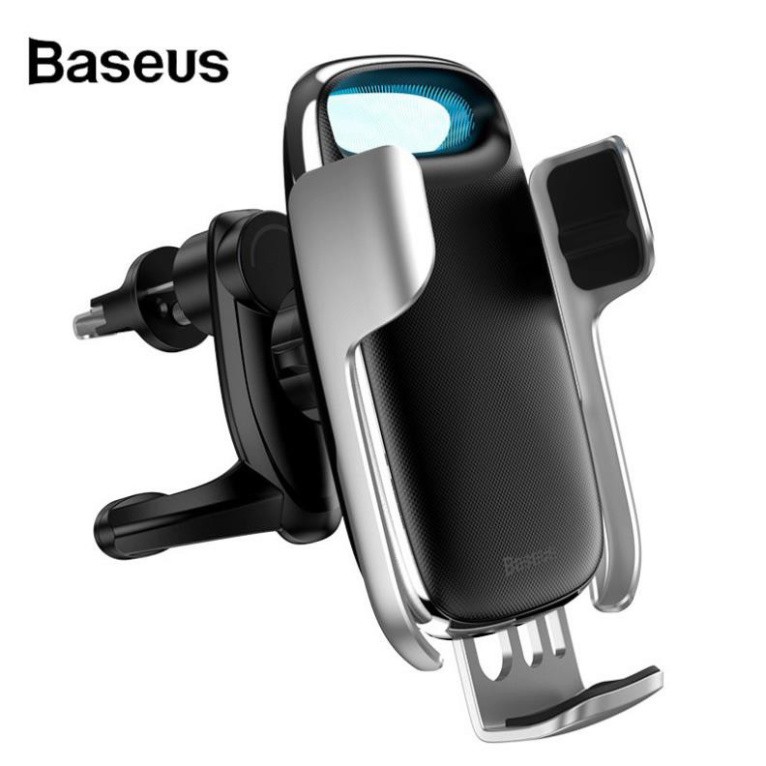 Đế Sạc Điện Thoại Không Dây Baseus 15W Qi QC 3.0 Gắn Bộ Điều Hòa Xe Ô tô Cho iPhone Samsung