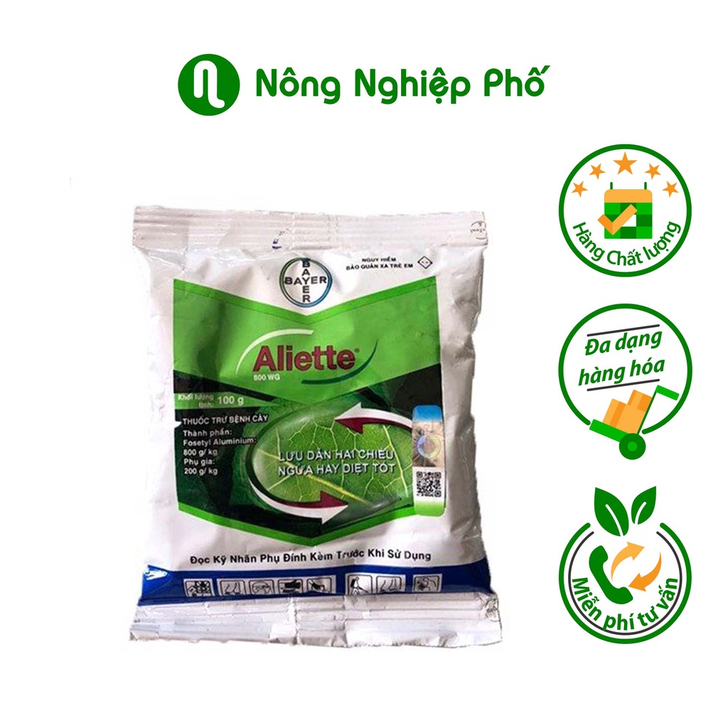 Chế phẩm trừ nấm bệnh trên cây trồng Aliette - Gói 100 gram