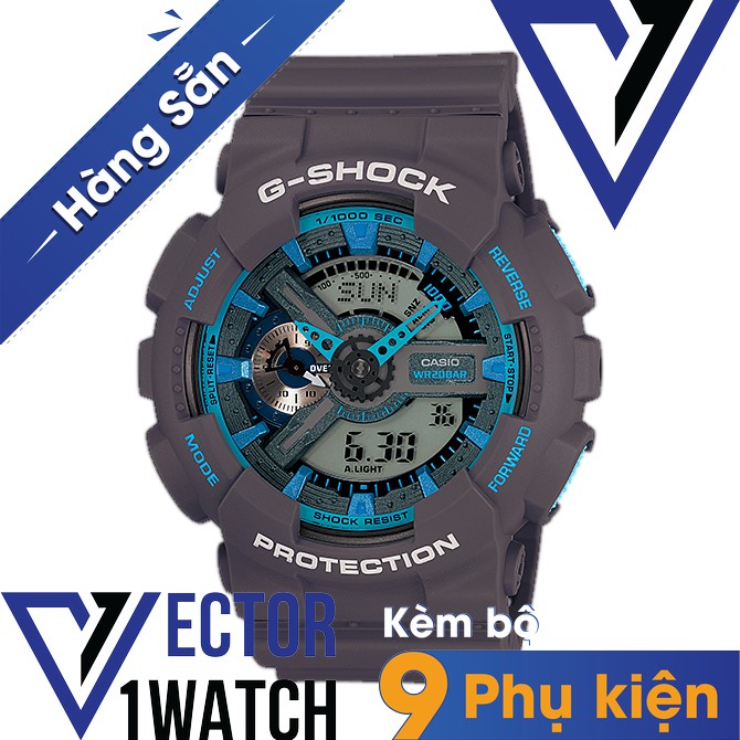 Đồng hồ thể thao nam nữ G-Shock GA-110TS-8A2 Full phụ kiện