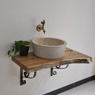 Bộ kệ lavabo gỗ