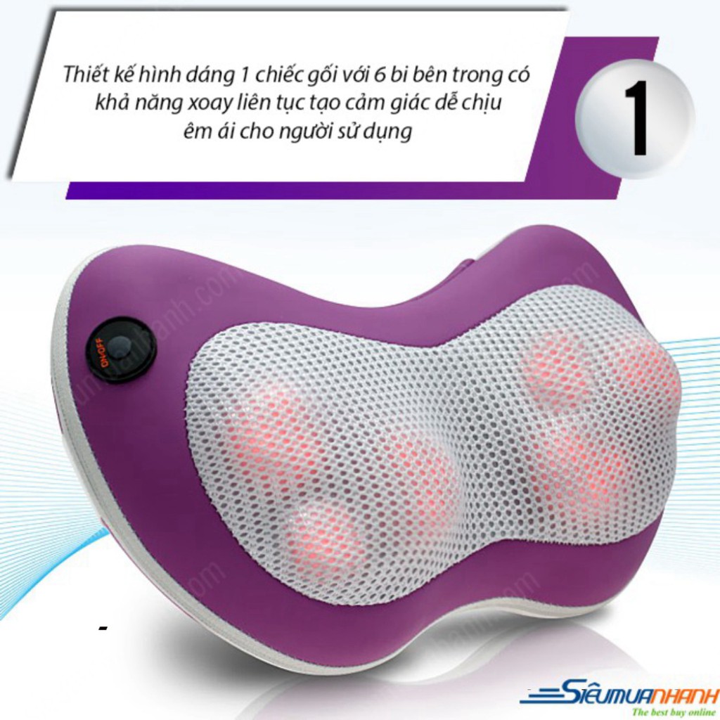 Gối massage hồng ngoại Magic Pillow PL-819 _ Giá Bán Sỉ Lẻ