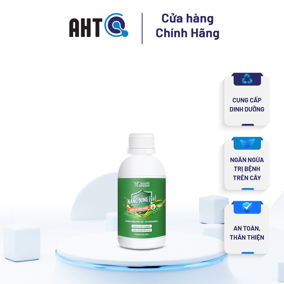 Nano đồng Nano Xgreen cung cấp vi lượng, bổ sung dưỡng chất phục hồi cây, hỗ trợ giá rét (combo 100ml)