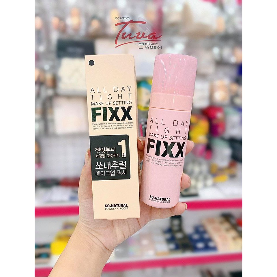 XỊT TRANG ĐIỂM CẢ NGÀY POWDER4ROOM ALL DAY TIGHT MAKE UP SETTING FIXER