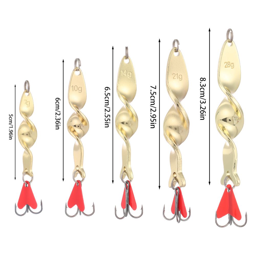 Muỗng Câu Cá 10g 14g 21g 28g Chất Lượng Cao|Mồi Câu Cá Giả Bằng Kim Loại Cứng Có Móc Xoay Nhiều Màu Sắc