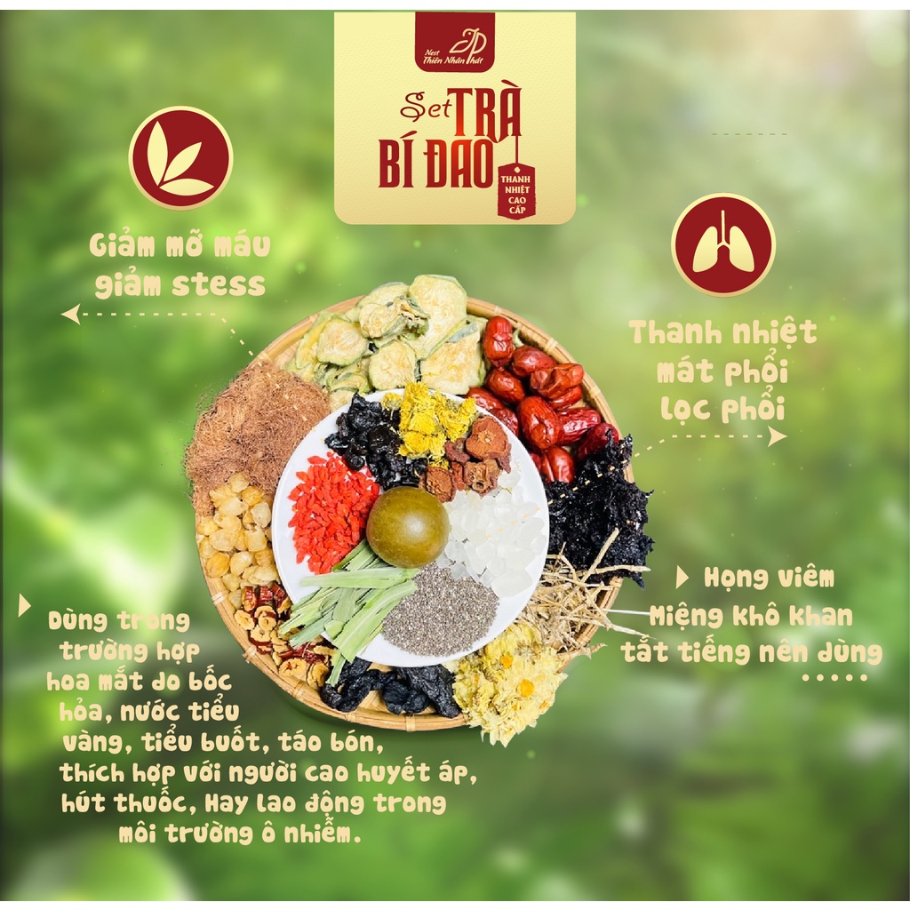 Set Trà Bí Đao Thơm Ngon Chất Lượng