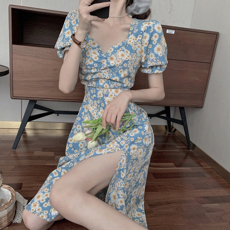 ĐẦM MAXI ĐI BIỂN VẢI VOAN XẺ TÀ