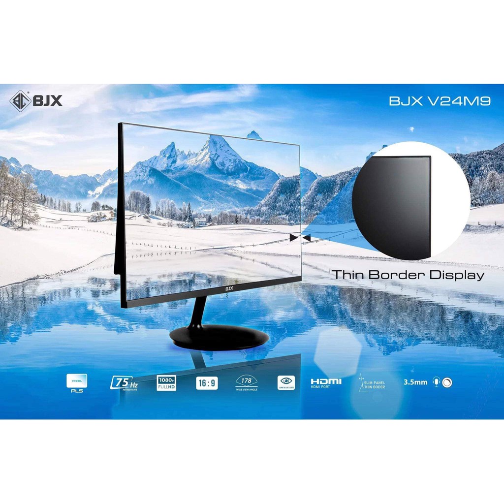 MÀN HÌNH LCD BJX V24M9 24 INCH 75HZ GAMING MONITOR ( PANEL SAMSUNG PLS, EYE CARE, SLIM BEZEL, FHD, HDMI )