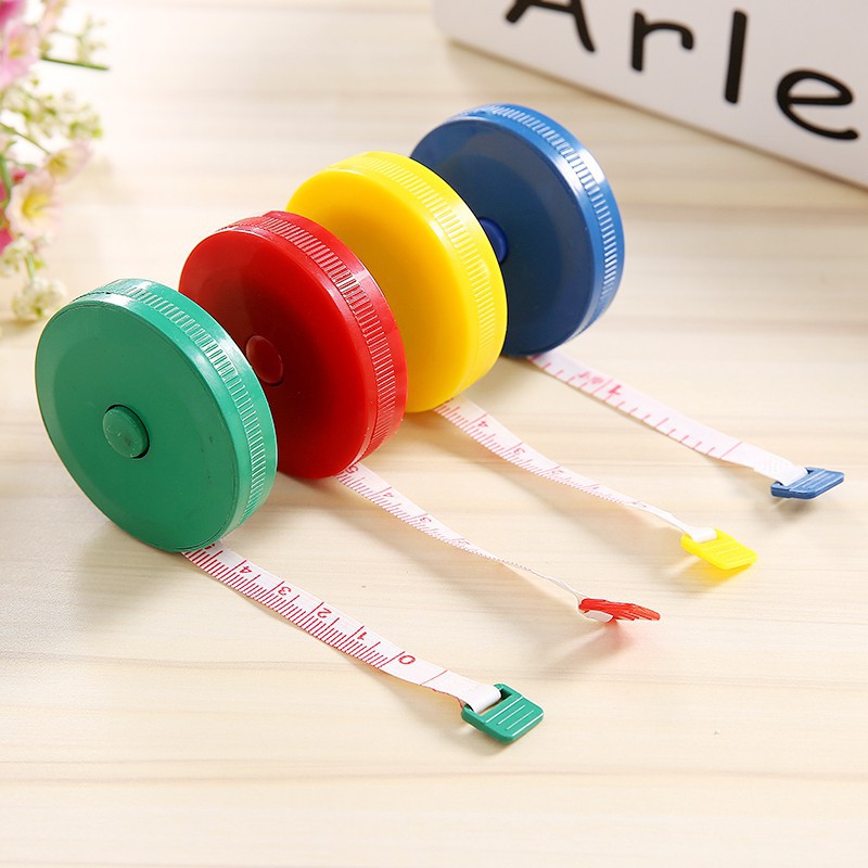 Thước Dây Cuộn 150cm Thước đo 3 Vòng thước Cuộn Thước Đo Giảm Béo Thước Đo vòng Bụng Thước đo vòng eo 1.5 mét