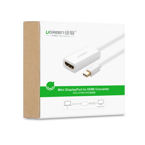 Cáp Mini Displayport Sang HDMI Hỗ Trợ 1920x1080 Ugreen (10460)