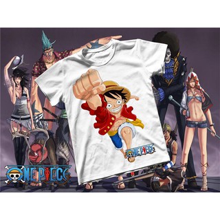 Áo thun Cotton Unisex - Anime - One Piece - Monkey D luffy đáng yêu