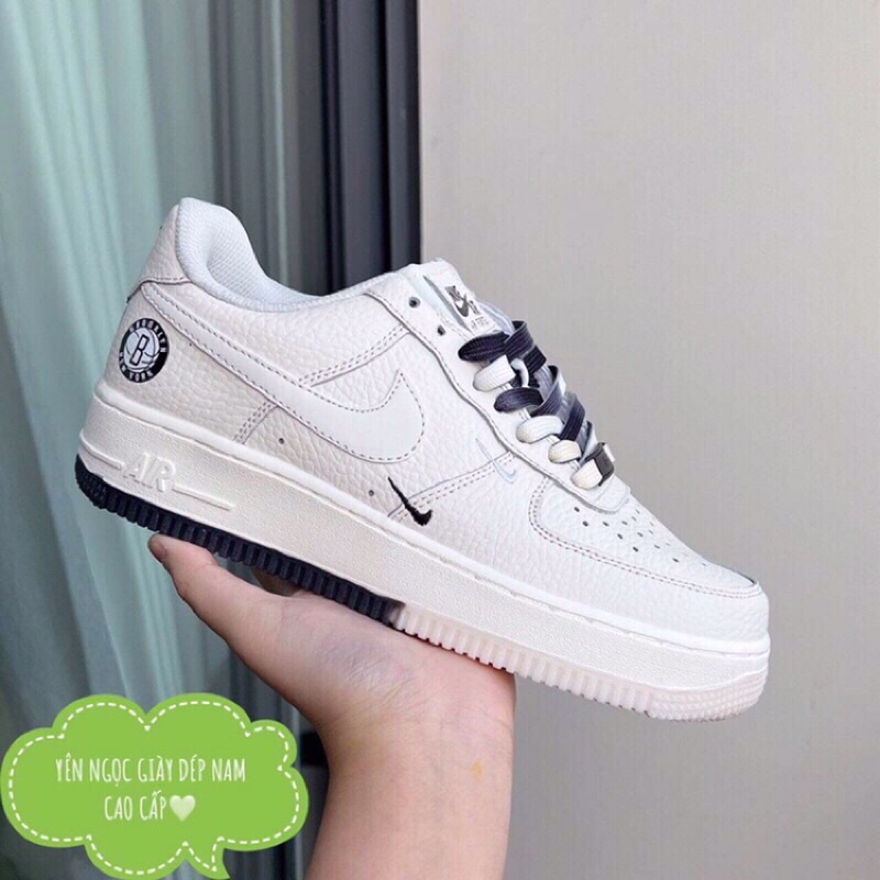 Nike âm dương 11 . Giày Nike af1 kem chữ b sneaker kèm hộp