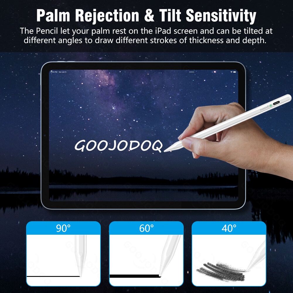 Bút cảm ứng GOOJODOQ bluetooth thích hợp cho ipad pencil 2 1 / ipad pen 2022 2021 2020 2019 2018 air 5