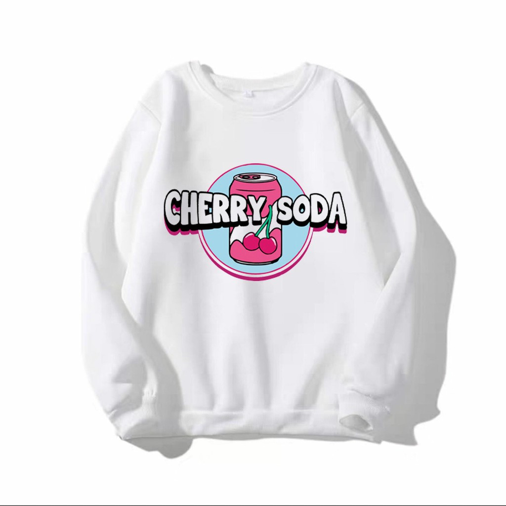 Áo Sweater Nỉ Unisex Form Nam Nữ Cherry Soda Chất Vải Nỉ Thoáng Mát Nhiều Màu Cực Đẹp