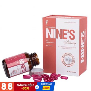 Viên Uống Nines Beauty TRẮNG DA, MỜ THÂM NÁM, GIẢM NẾP NHĂN