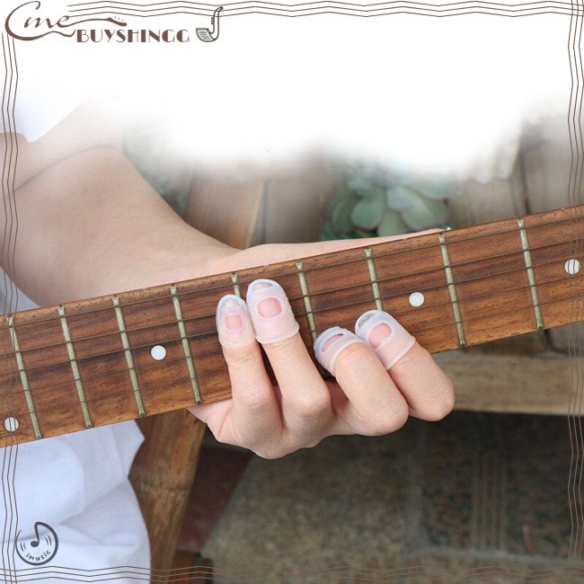 Set 5 găng ngón tay chống trượt hỗ trợ chơi đàn guitar tiện lợi