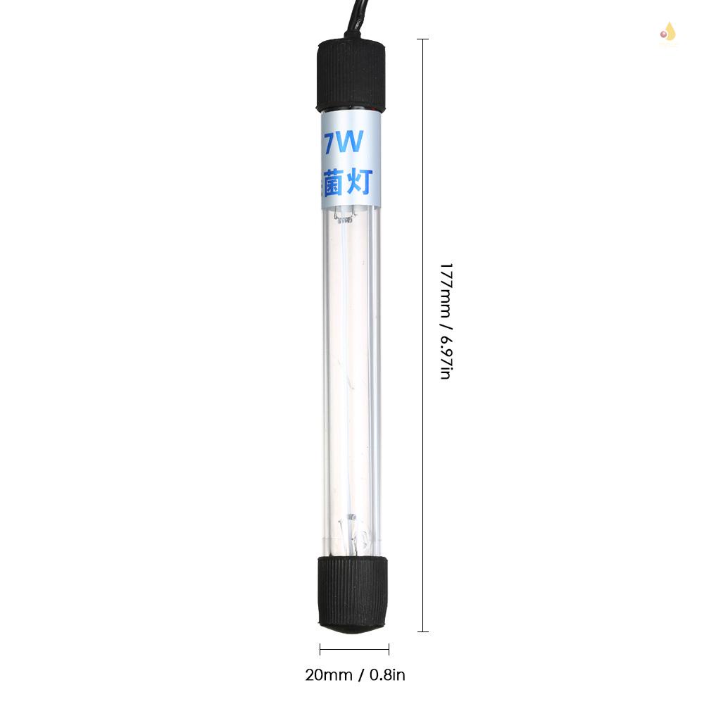 Đèn Khử Trùng Tia Cực Tím 7W AC110-120V Cho Bể Cá