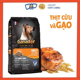 E010 Thức ăn cho chó lớn Ganador Adult vị thịt cừu 400g. wowpets thức ăn thumbnail