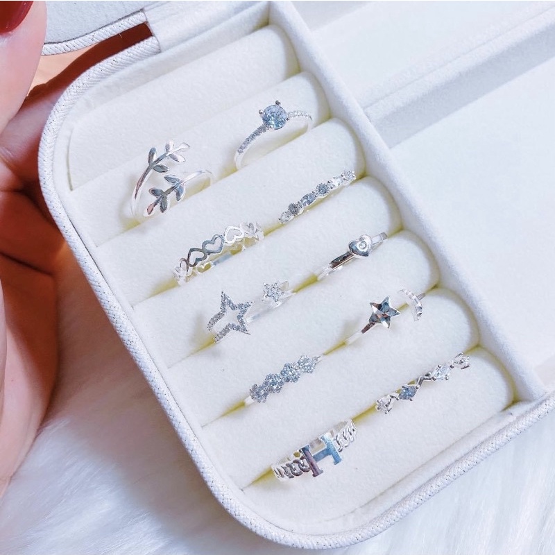 Nhẫn nữ Bạc ta sáng bóng , sang chảnh , giá rẻ - Vàng Bạc Khải Khải