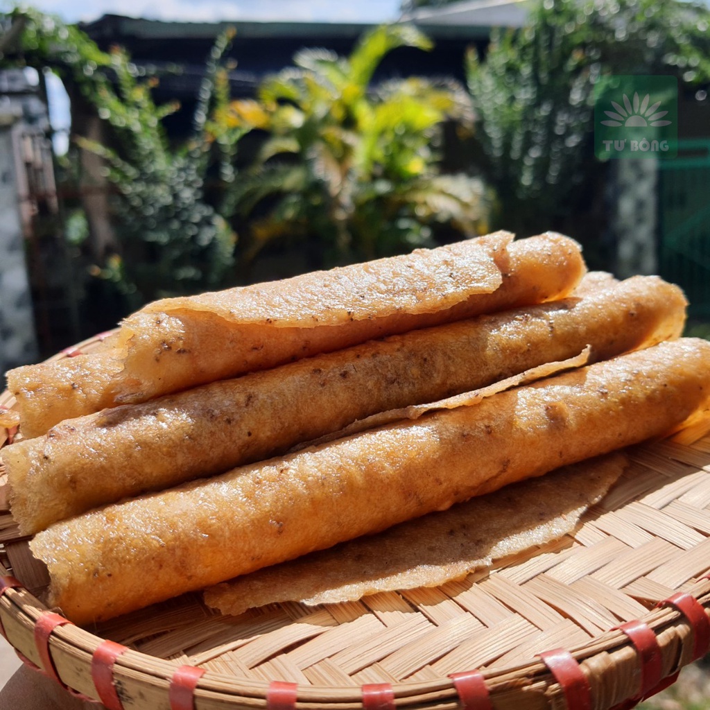 Chuối ép miếng mỏng tròn Tư Bông 500g - 1kg