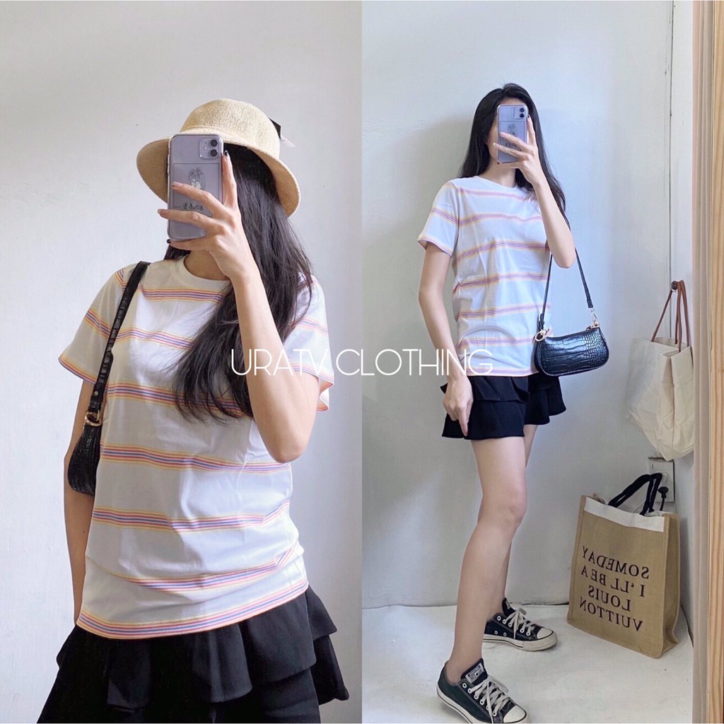 [FREESHIP - ẢNH TỰ CHỤP] Áo thun tay ngắn SỌC MB 135
