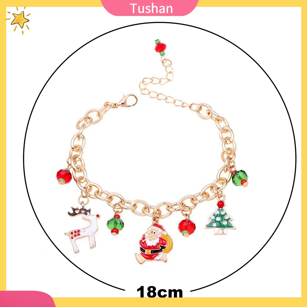 Lắc Tay Nữ Mặt Hình Cây Thông Noel