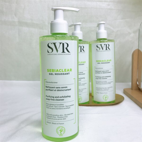 Gel sữa rửa mặt cho da dầu mụn SVR Sebiaclear Gel Moussant 400ml - Family Cosmetics