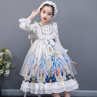 Đầm Lolita Thời Trang Mùa Thu Xinh Xắn Dành Cho Bé Gái