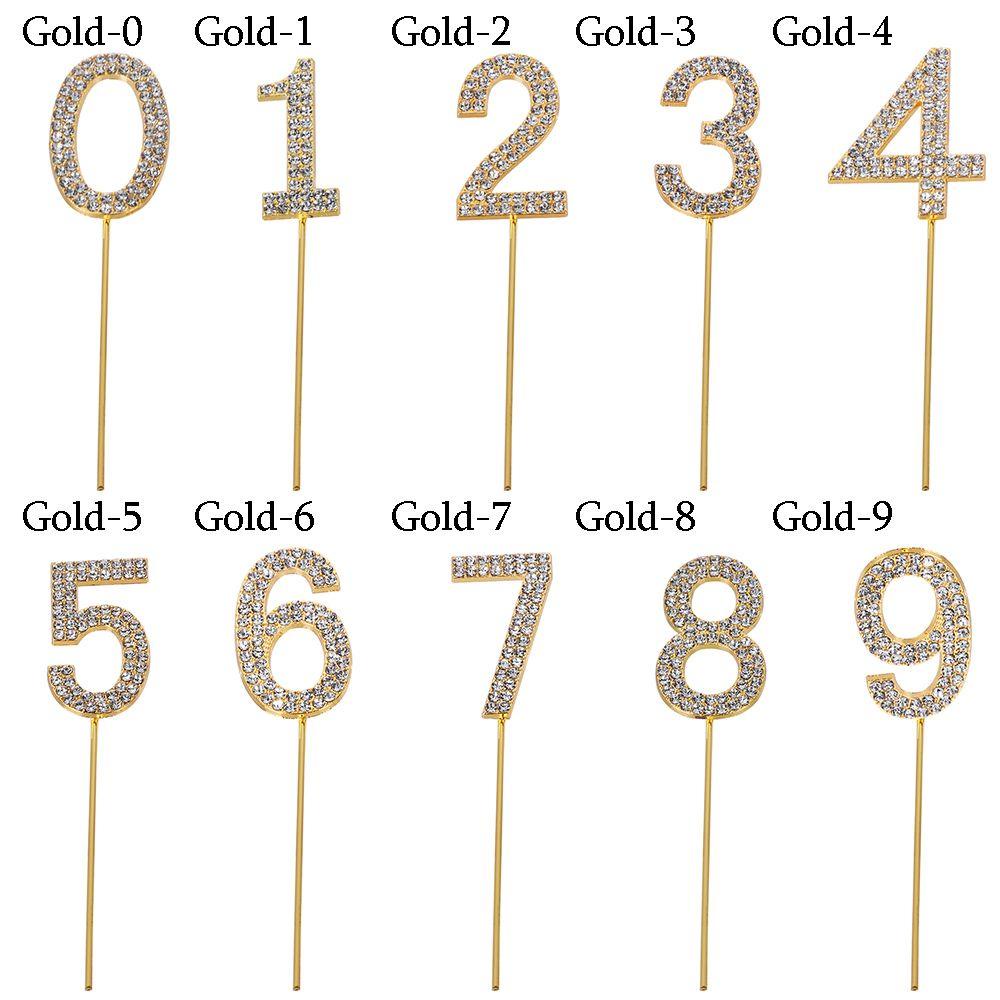 Topper Cắm Bánh Kem Chữ Số 0-9 &quot;Trang Trí Tiệc Cưới Sinh Nhật