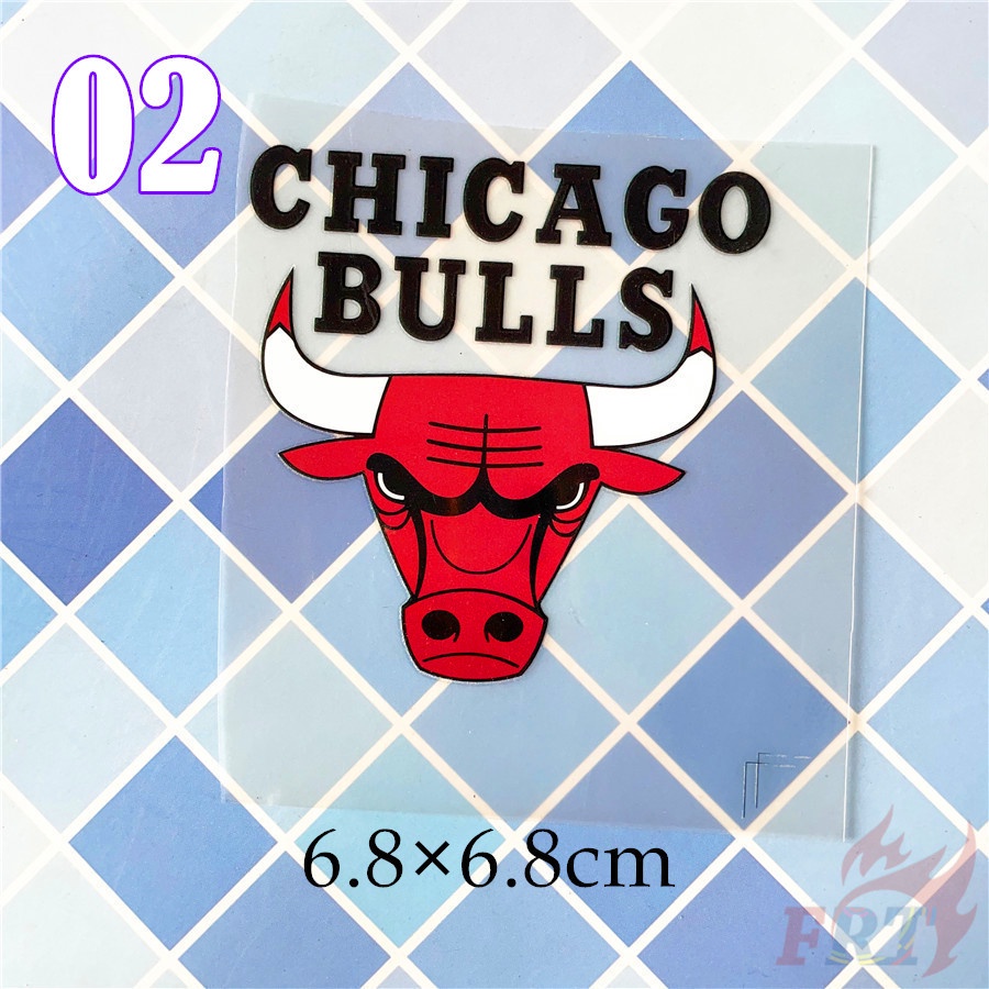 ◆ Nhãn Dán Vinyl Chuyển Nhiệt Nba - Chicago Bulls / Los Angeles Lakers ◆ 1 Sticker Dán Ủi Với Thiết Kế Đẹp Mắt