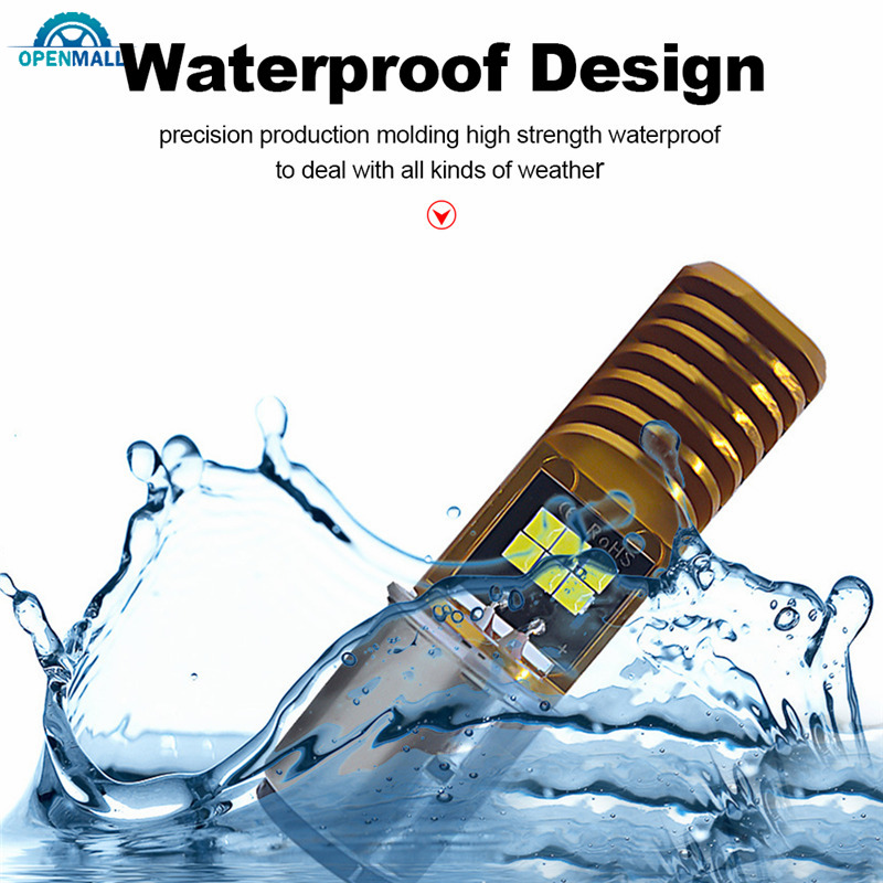 Đèn pha 3030 Led 6000k P15D H4 Ba20D H6 siêu sáng cho xe mô tô chuyên dụng chất lượng cao