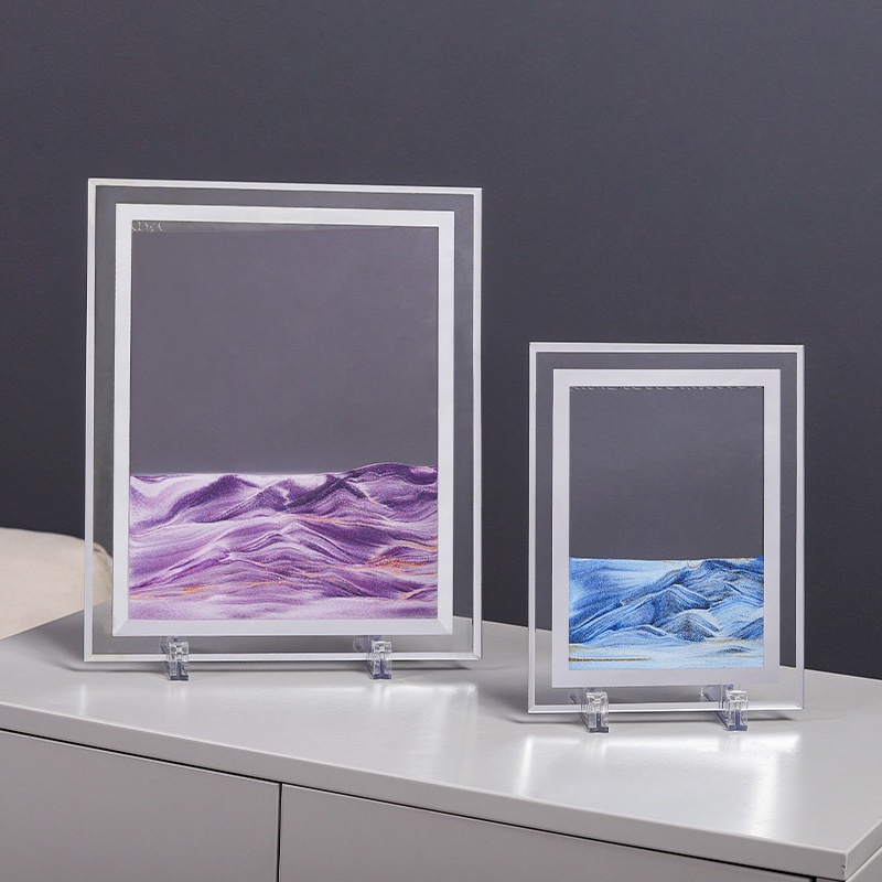Tranh cát chuyển động 3D cao cấp nhiều màu sắc dùng để decor, quà tặng trang trí nhà cửa, góc học tập, làm việc