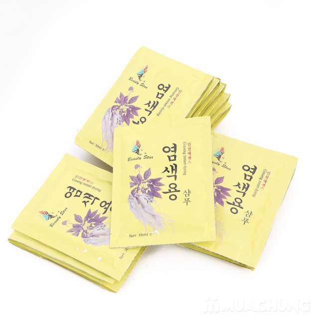 ☘☘Dầu Gội Nhuộm Đen Tóc CaoTen - Gội Là Đen - Sâm Hàn