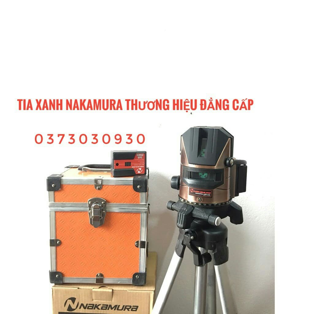 Máy Bắn Cốt Cân Mực Laser 5 Tia Xanh NAKAMURA 2 Pin