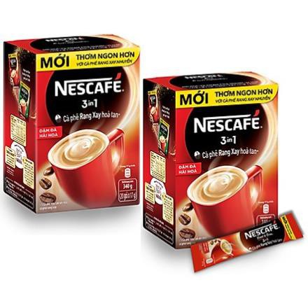 Nescafe 3in1 Cà phê rang xay hòa tan Đậm đà hài hòa ( 17g x 20 gói)