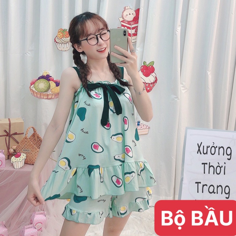 Bộ bầu 2 dây Quảng Châu mặc mùa hè siêu xinh - 𝐁𝐋𝟑𝟗