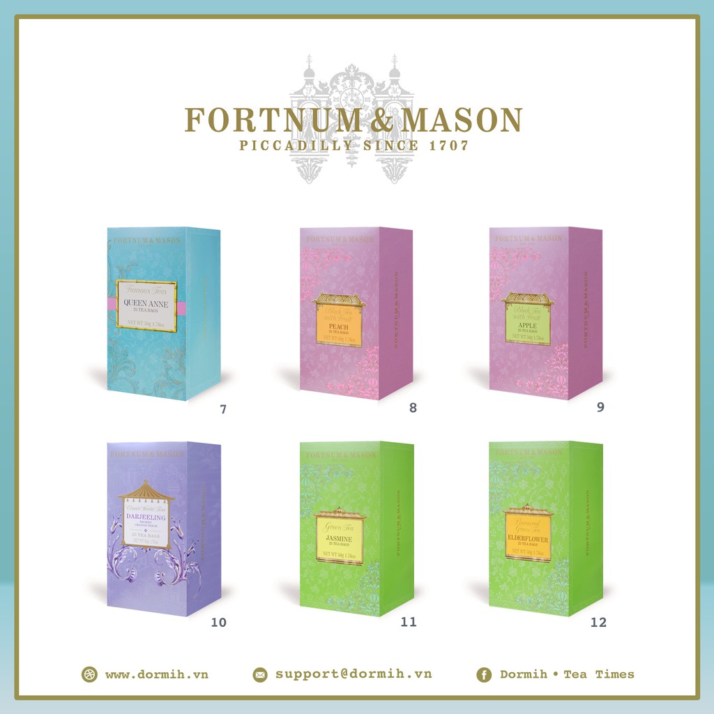 Fortnum&Mason Teabags - BST Trà túi lọc cổ điển từ Anh Quốc