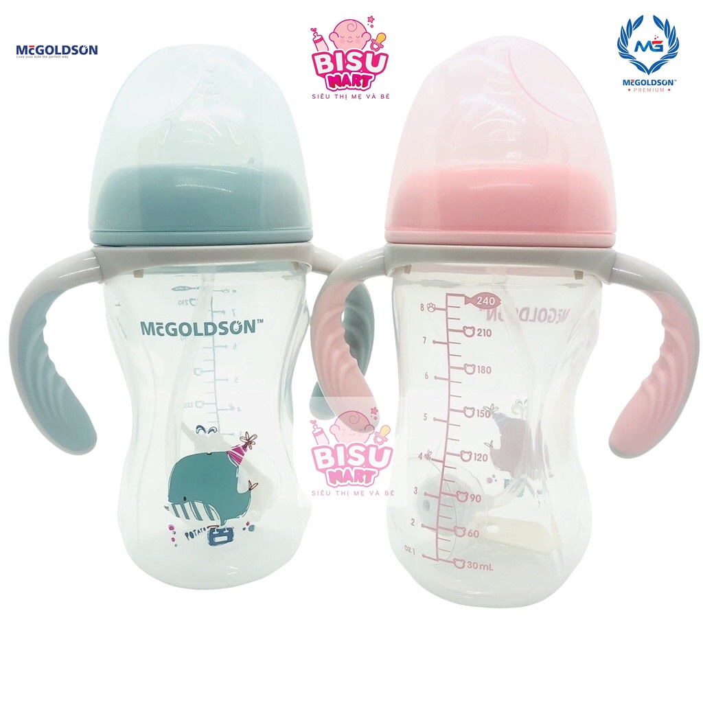 Bình Sữa PP Cổ Rộng McGOLDSON 180ml - 240ml - 300ml MẪU MỚI