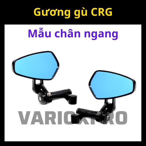 Gương gù CRG gắn chân kính xe máy kiểu chân ngang