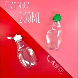 Chai nhựa 200ml [kiểu dáng đẹp] [chất lượng] [đảm bảo vệ sinh] vỏ chai nhựa đựng nước, chai giá rẻ, chai sạch, chai nhựa