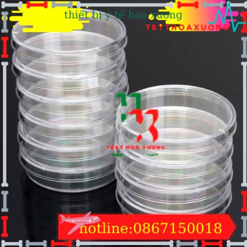 Thùng 500 Đĩa Petri Nhựa 90x15mm (10 cái/gói)
