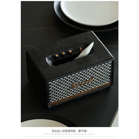 Hộp đựng giấy ăn hình loa marshall