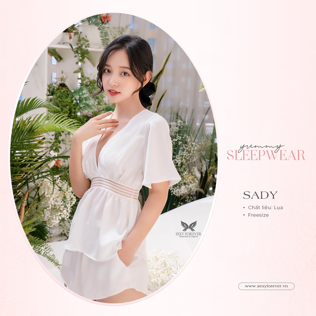 Sexy Forever Đồ Bộ Ngủ Cổ V Dễ Thương Sady